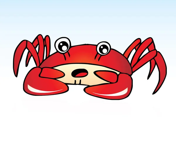Vektorillustration Der Krabbe — Stockvektor