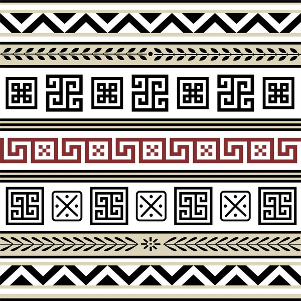 Greek Greek Ornament Seamless Pattern Vector — Stock Vector