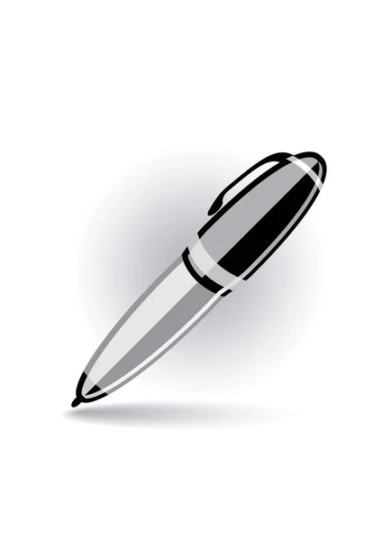 Ikona Wektora Długopisu Realistyczna Ilustracja Ołówka Ikona Wektorowa Projektowania Stron — Wektor stockowy