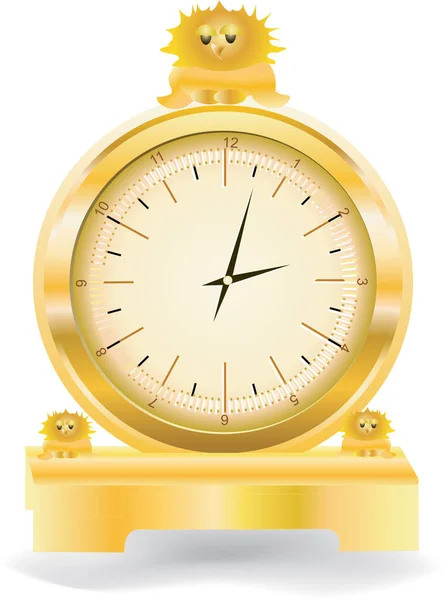 白い背景に目覚まし時計のベクトルイラスト — ストックベクタ