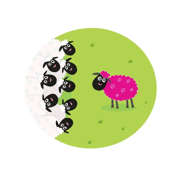 Εικονογράφηση Διάνυσμα Εικονίδιο Πρόβατα — Διανυσματικό Αρχείο