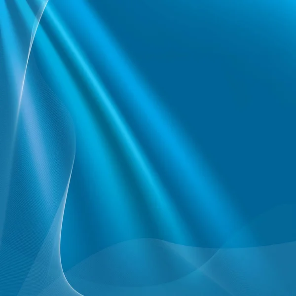 Αφηρημένο Φόντο Μπλε Κύματα Εικονογράφηση Διανύσματος — Διανυσματικό Αρχείο