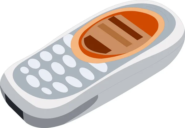 Illustration Des Telefons Auf Weißem Hintergrund — Stockvektor