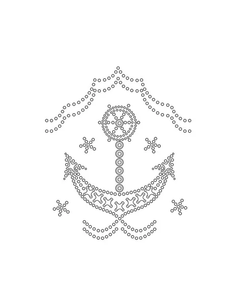 Дизайн Векторной Иллюстрации Якорной Иконки — стоковый вектор