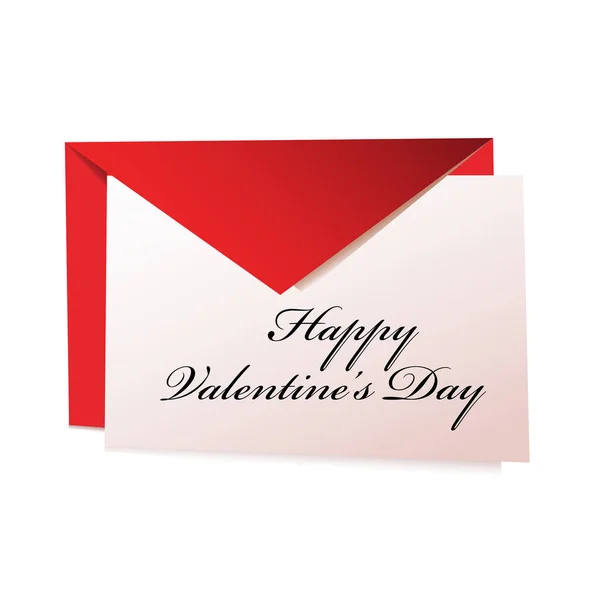 Enveloppe Avec Joyeuse Saint Valentin — Image vectorielle