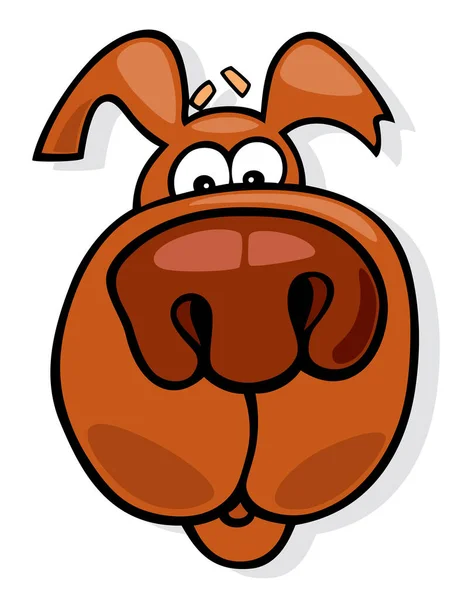 Hundekopf Cartoon Illustration Vektordesign — Stockvektor