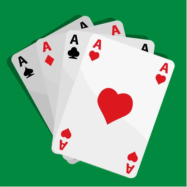 Ilustracja Wektor Kart Pokerowych — Wektor stockowy