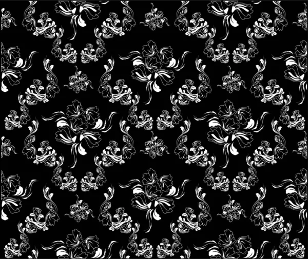 Vector Seamless Floral Pattern — Stock Vector