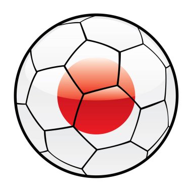 Japon bayrağıyla futbol dünya kupası