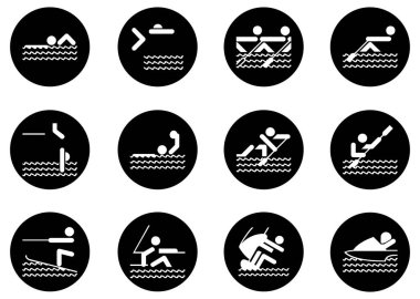 Spor simgeler kümesi, vektör çizim