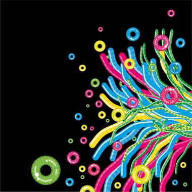 yaratıcı soyut arkaplan şablonu, vektör illüstrasyonu