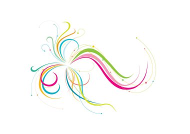 gökkuşağı renkli girdap arkaplanı