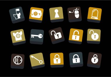 iş simgeleri arka plan, vektör illüstrasyonu         