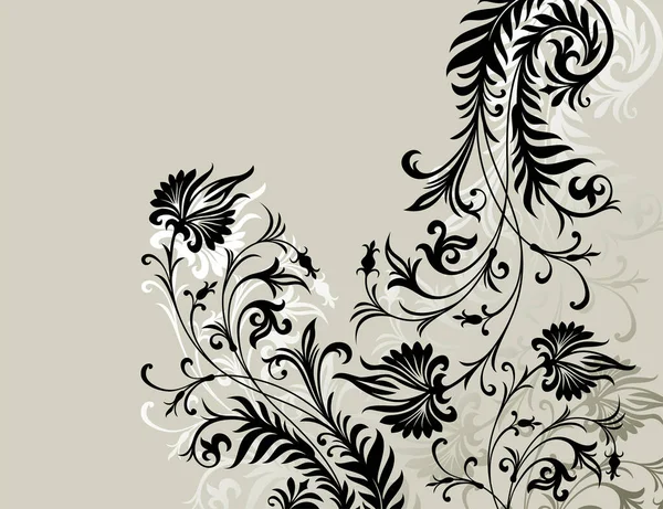 Nahtloses Muster Mit Floralem Ornament — Stockvektor