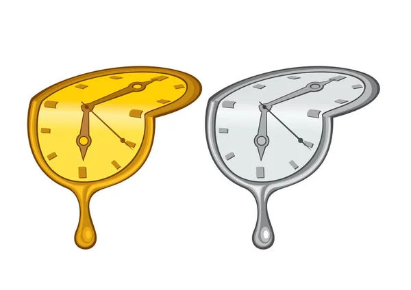 Desenho Animado Imagem Relógios Ilustração Vetorial —  Vetores de Stock