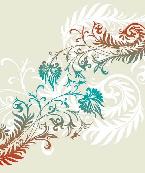 Fond Floral Abstrait Pour Design Illustration Vectorielle — Image vectorielle
