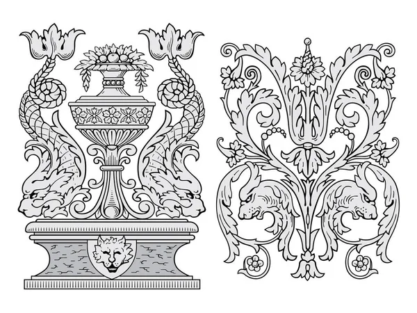 Vecteur Vintage Style Baroque — Image vectorielle