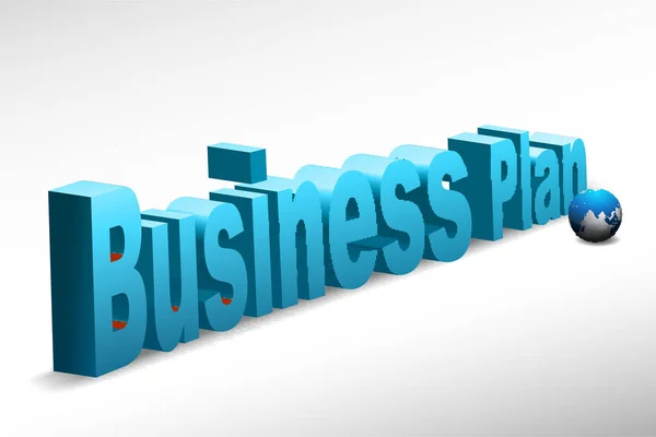 Concetto Business Plan Illustrazione — Vettoriale Stock