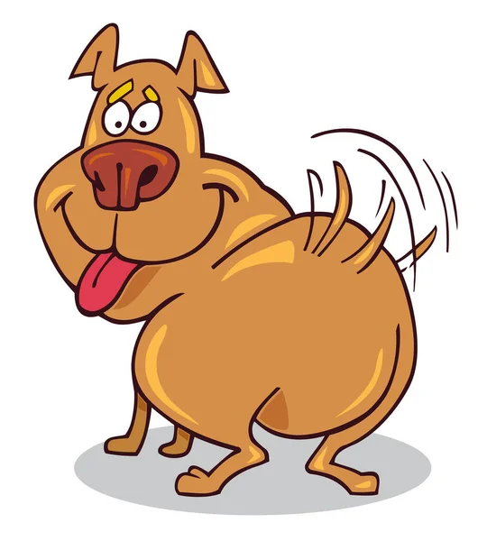 Een Hond Cartoon Karakter — Stockvector