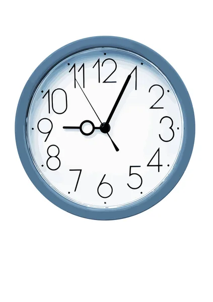 Часы Белом Векторе — стоковый вектор