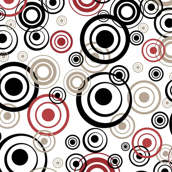 円のシームレスな抽象パターン ベクトル — ストックベクタ