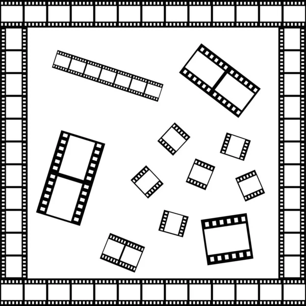 Filmstrip Filmset — Stockvector