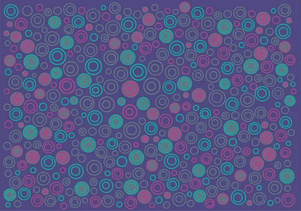 Abstrakter Geometrischer Hintergrund Von Kreisen Und Linien — Stockvektor