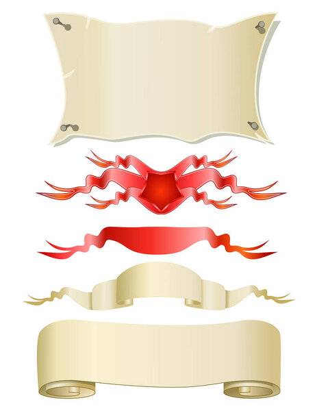 векторная иллюстрация баннера с лентой