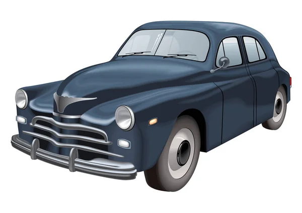 Иллюстрация Ретро Автомобиля — стоковый вектор