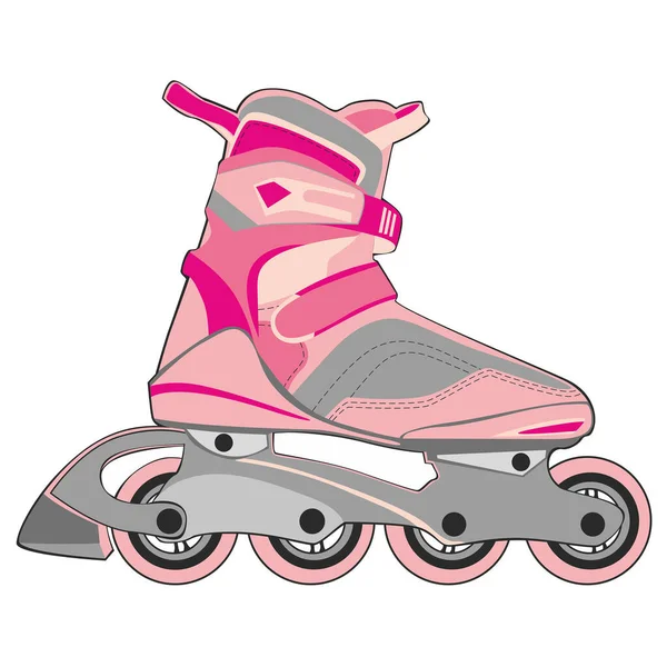 Dessin Animé Roller Skating — Image vectorielle