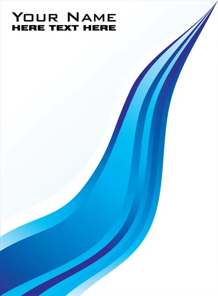 Синя Хвиля Векторні Ілюстрації Простий Дизайн — стоковий вектор