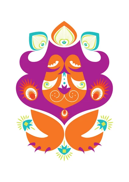 Indiase Festival Van Diwali Kleurrijke Vector Illustratie — Stockvector