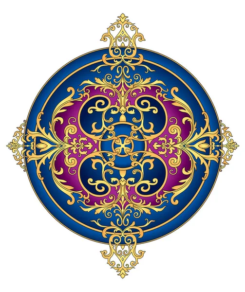 Emblema Estilo Vintage Decorativo Vector — Archivo Imágenes Vectoriales
