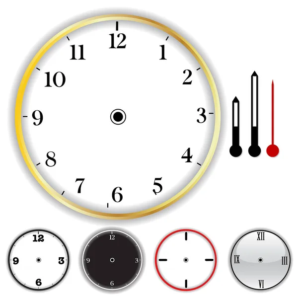 Ilustração Vetorial Conjunto Ícones Gerenciamento Tempo Relógio Conceito Gerenciamento Tempo — Vetor de Stock