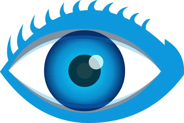 Blaues Auge Vektor Illustration — Stockvektor