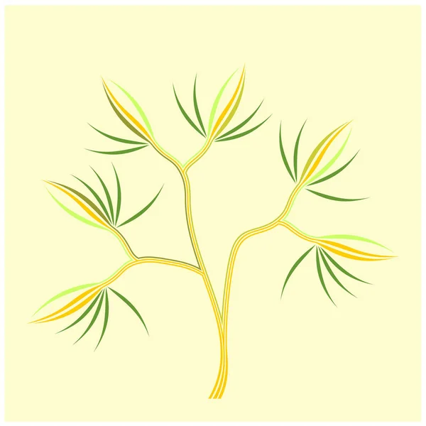 Illustration Une Branche — Image vectorielle