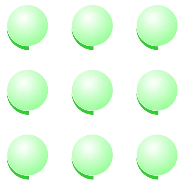 Gröna Bollar Färdig Vektor — Stock vektor