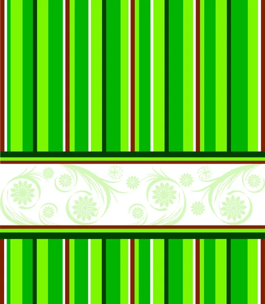 Зеленый Полосатый Бесшовный Узор — стоковый вектор