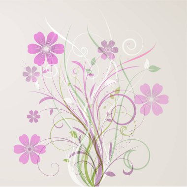 pastel renklerde dekoratif çiçek arka plan