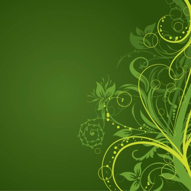 soyut çiçek süsü arkaplanı, kopya alanı için poster kapağı 