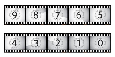 8 numaralı film kamerası. Vektör illüstrasyonu. beyaz arkaplanda izole