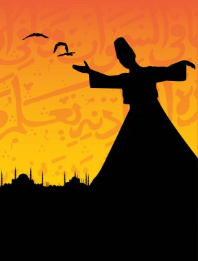 sufizm, modern vektör çizimi
