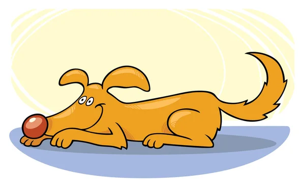Hund Cartoon Illustration Vektor Bild — Stockvektor
