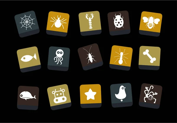 set of  animals  icons, vector illustration