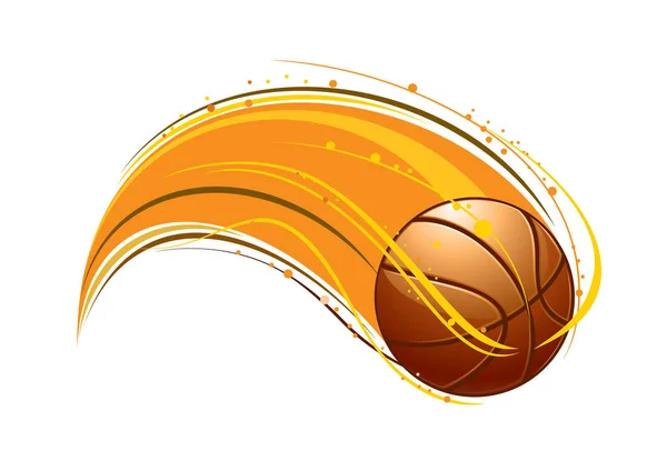 Logo Vecteur Balle Basket Design — Image vectorielle