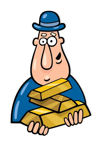 Cartoon Character Cartoon Man Pile Cardboard — Stock Vector
