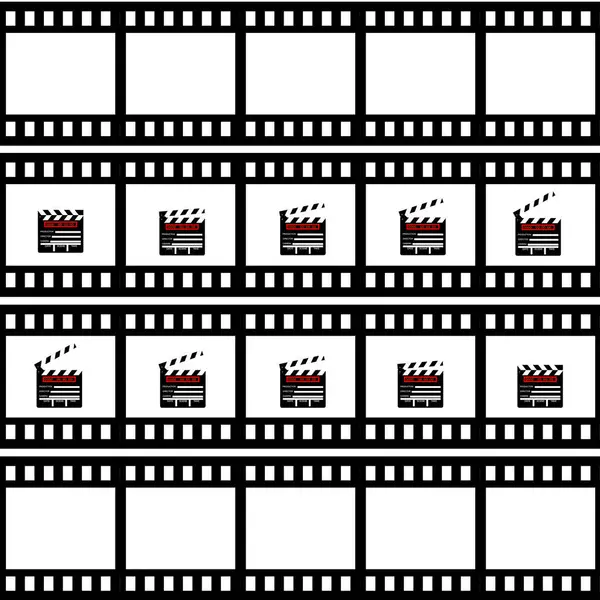 Filmstrip Set Pictogram — Stockvector