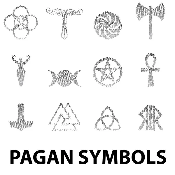 Symboles Païens Illustration Vectorielle — Image vectorielle