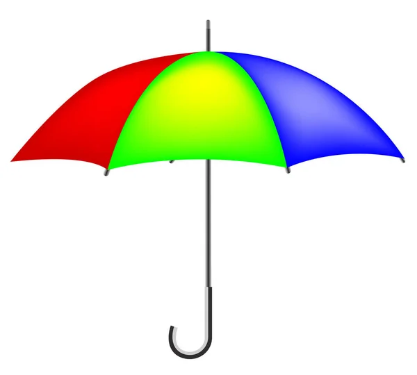 Umbrella White Vector Illustration — Stock Vector