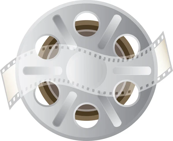 Movie Film Reel Vector Illustration Design — Stock Vector